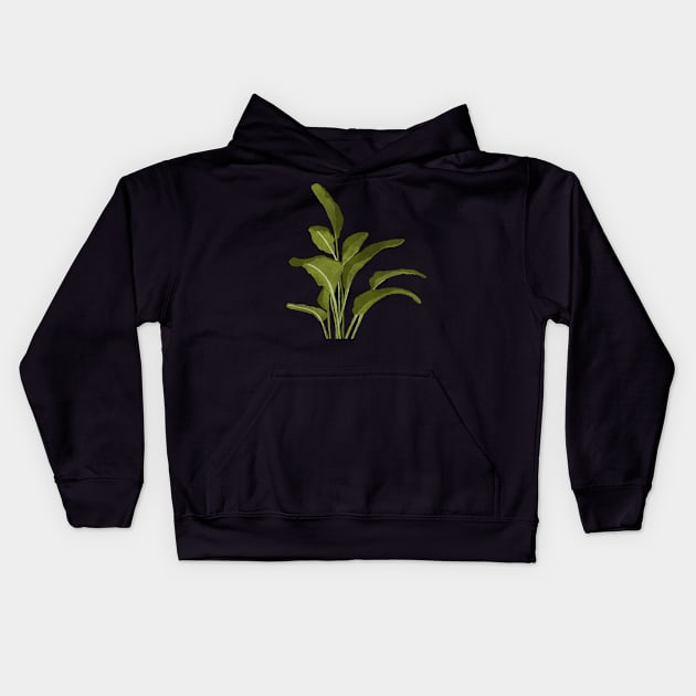 Leafy Plant Kids Hoodie by Lidiebug